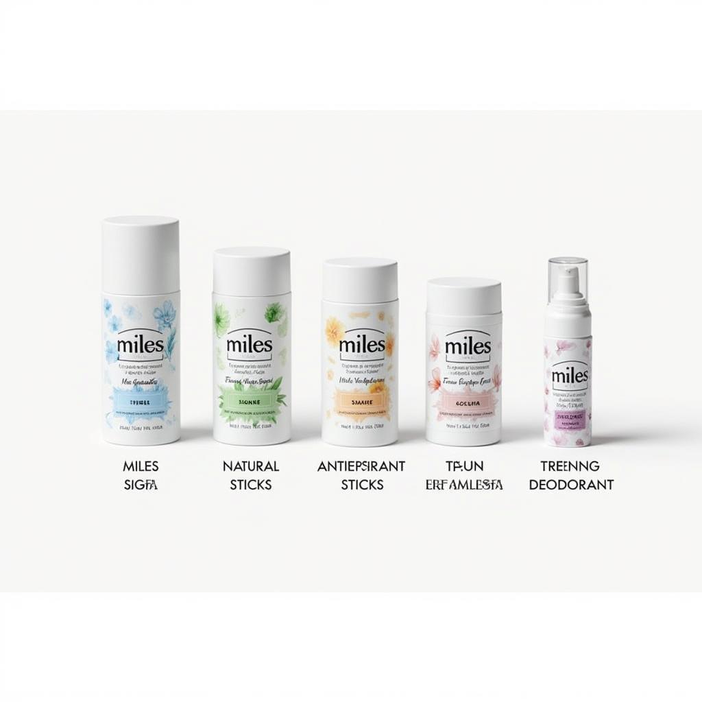 Miles Deodorant Product Lineup