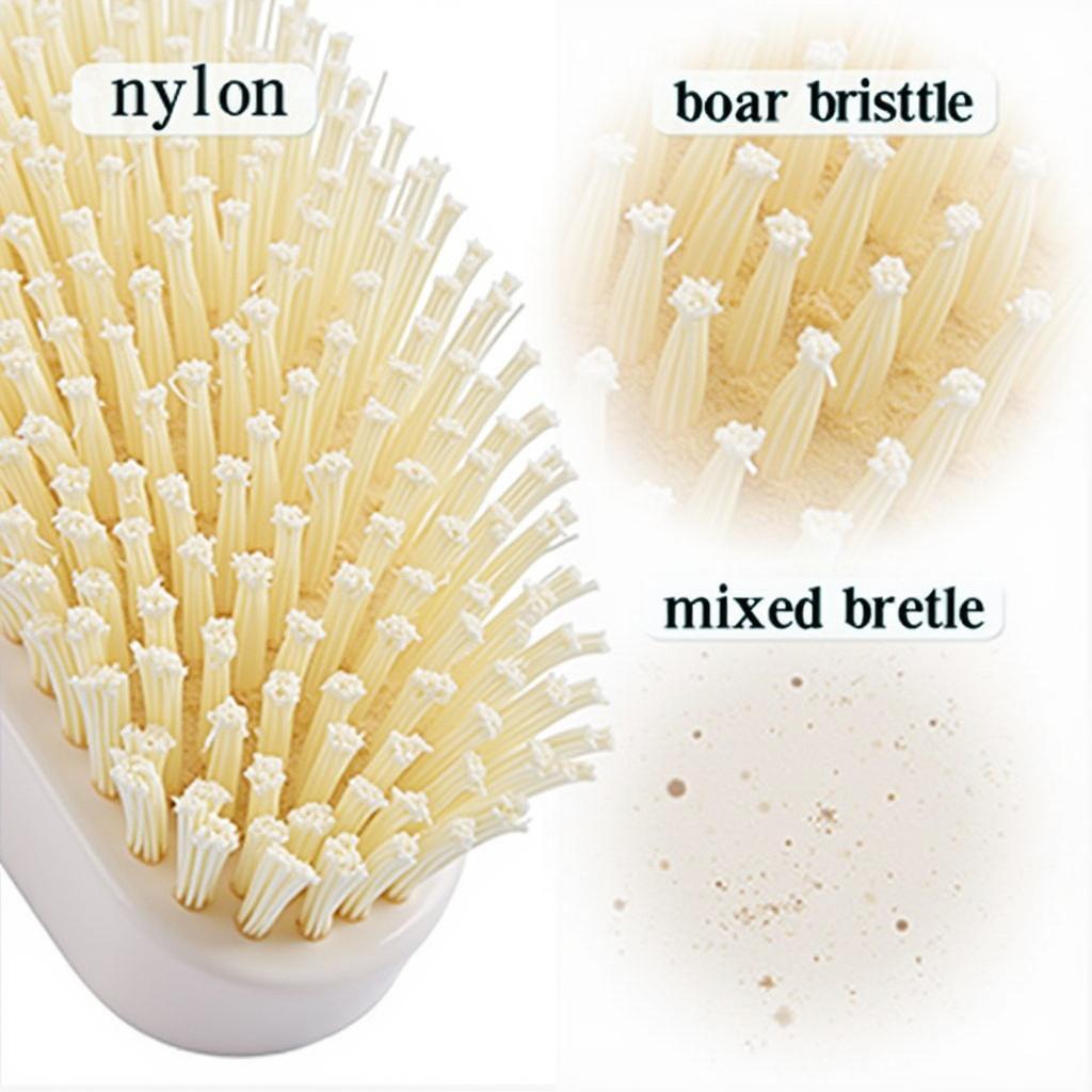 Different Bristle Types for Mini Hair Brushes