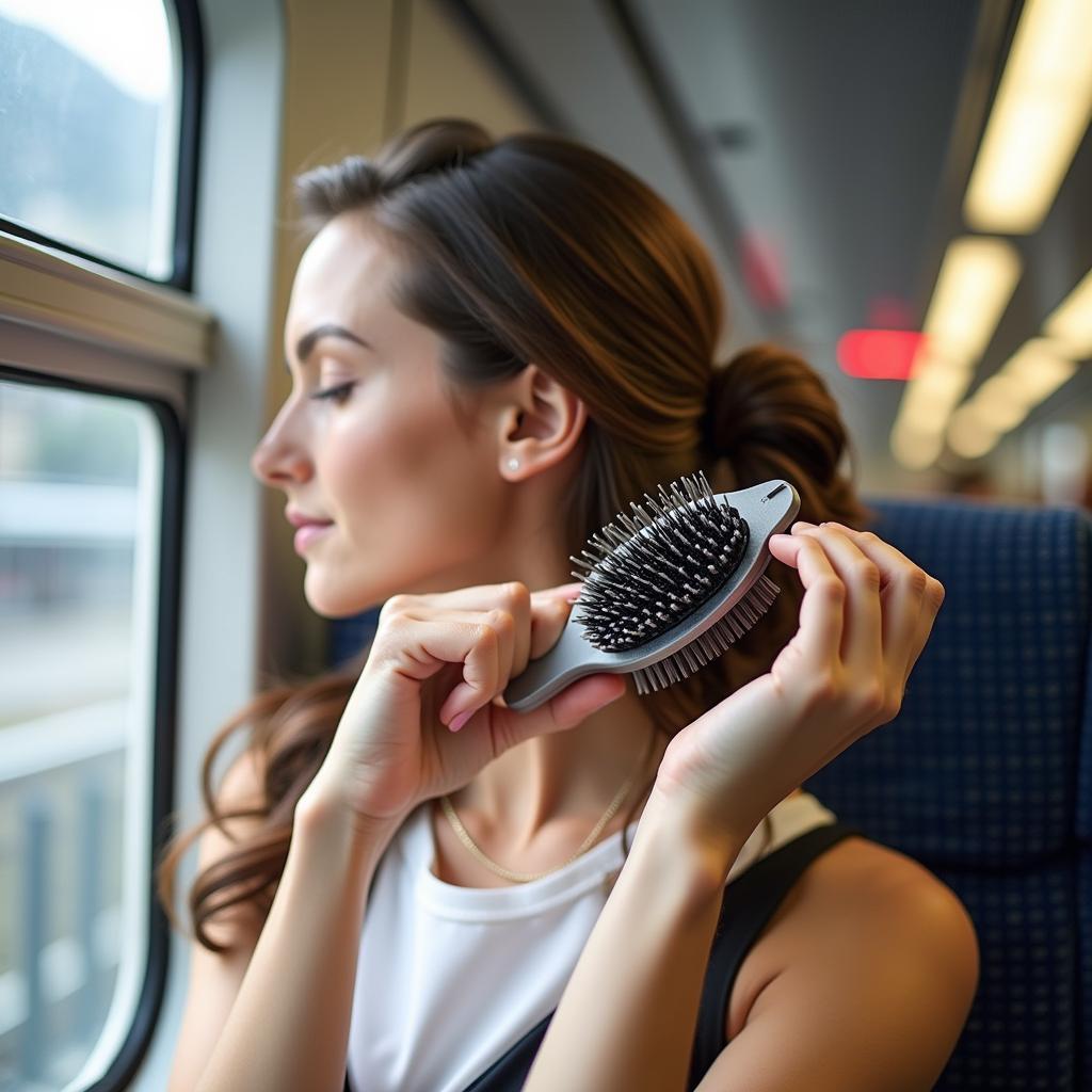 Mini Hair Brush for Travel: Perfect for On-the-Go Styling