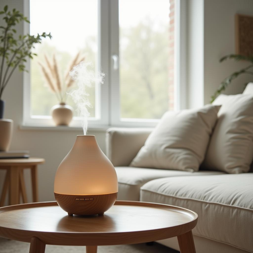 Modern Essential Oil Diffuser in Living Room