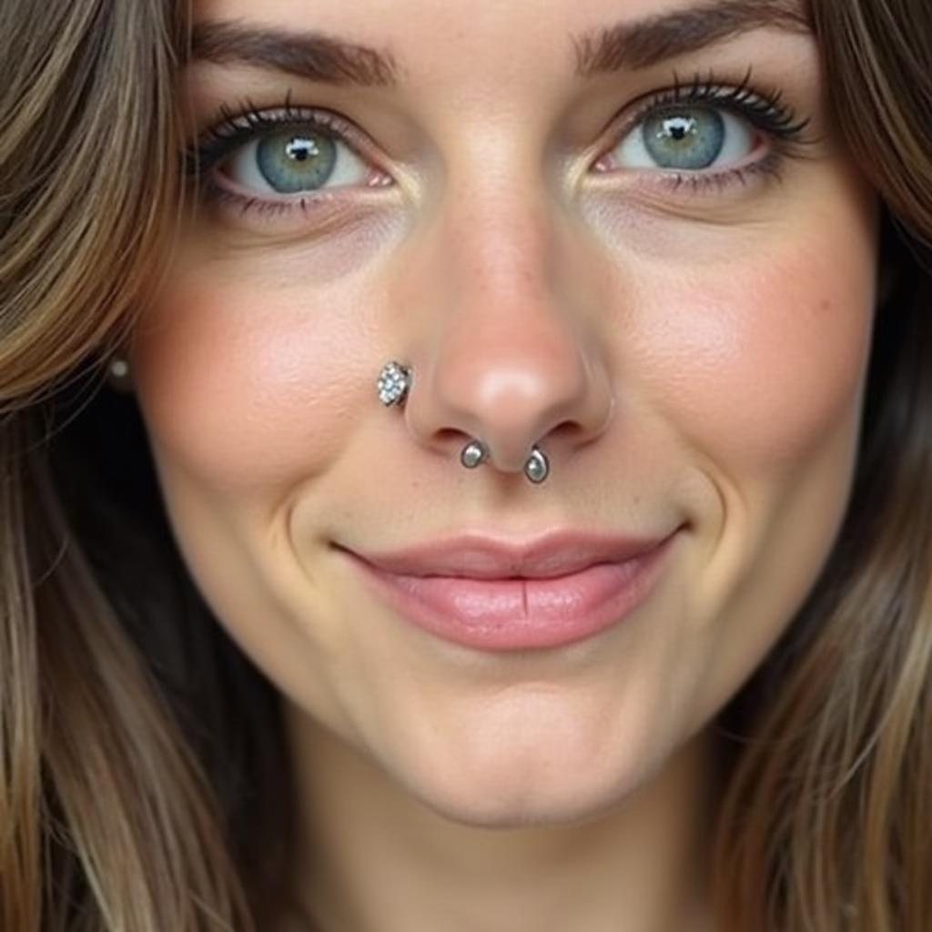 Modern Facial Ring - Septum Piercing