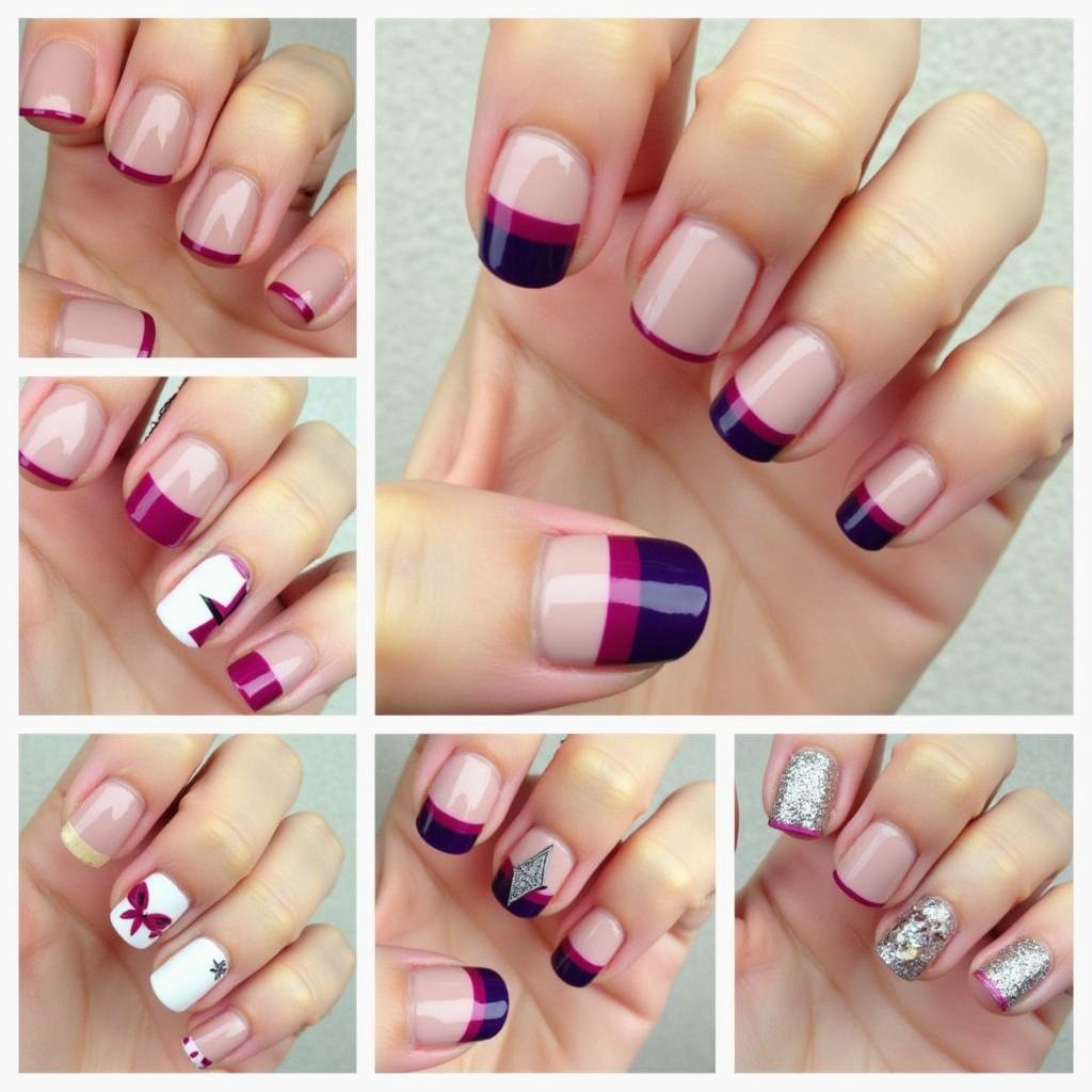 Modern Half Moon Manicure Variations