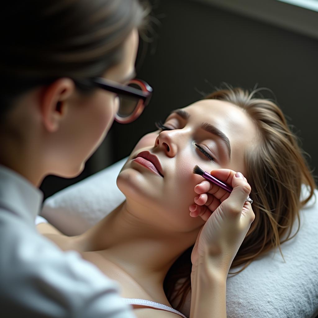 Applying Mortuary Cosmetics