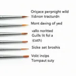 Different Types of Nail Art Brushes for Various Designs