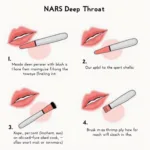 Applying NARS Deep Throat Blush