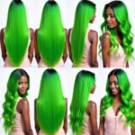 Various Neon Green Hair Weave Styles