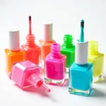 Neon Nail Polish Shades in Pink, Orange, Green, and Blue