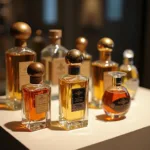 Niche Fragrance Bottles on Display