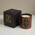 No 10 Leather Santal Candle Gift Box