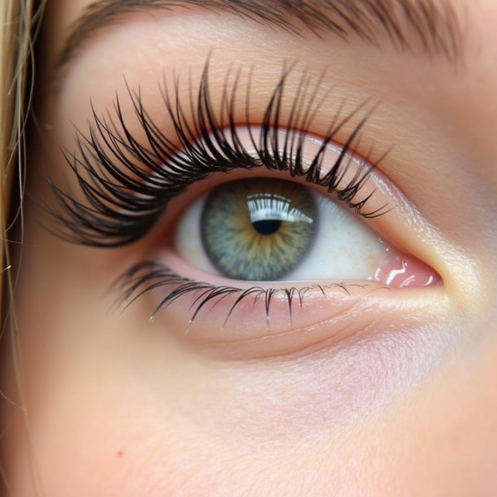 Healthy, natural lashes