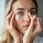 Applying Non-Surgical Eye Lift Cream