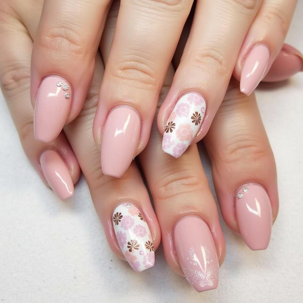 Nude Pink Nail Art Ideas