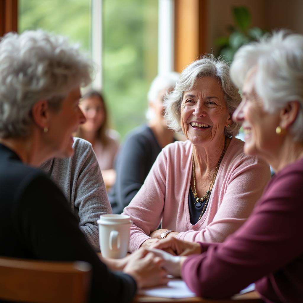 Older women building connections and fostering intimacy in the swinging community.