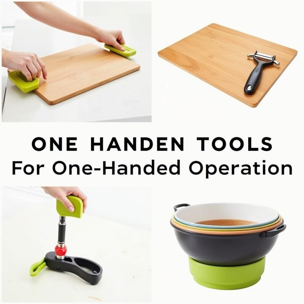 Assistive Kitchen Tools for Single-Handed Use