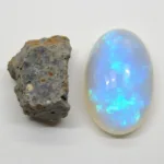 Rough and Polished Opalescent Moonstone