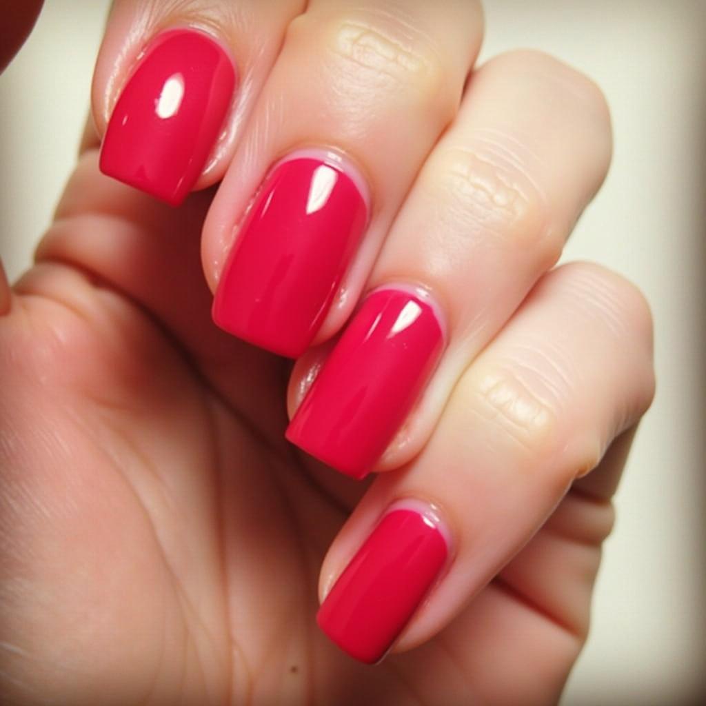 A Perfect OPI Red My Fortune Cookie Manicure