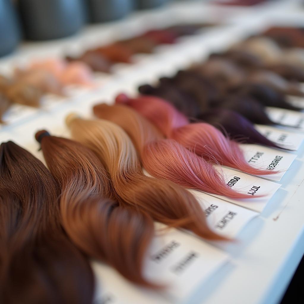 A Well-Organized Hair Color Board