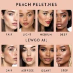 Peach Palettes for Different Skin Tones