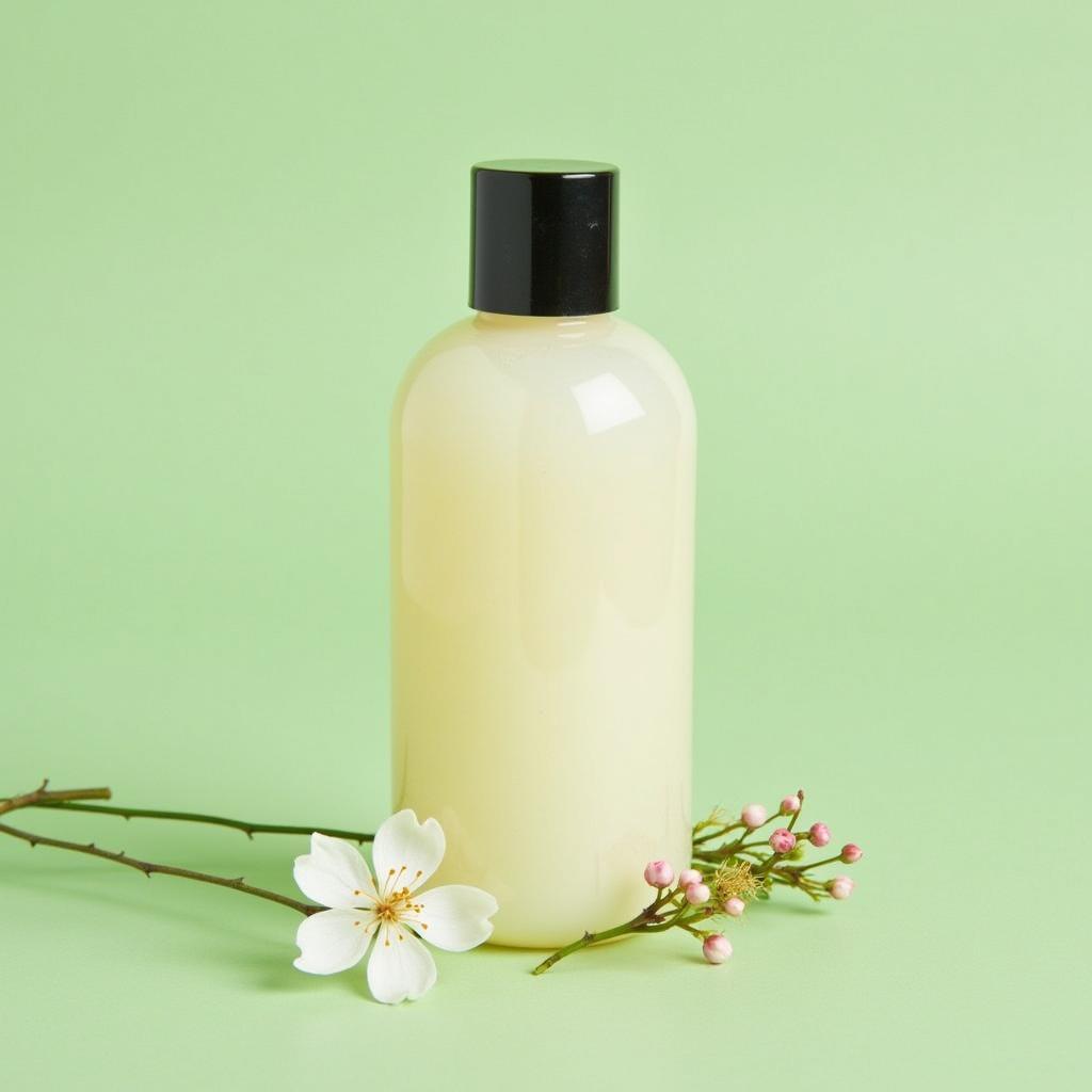 Pear Scented Lotion in a Glass Bottle