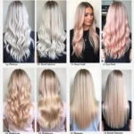 Different pearl hair dye styles