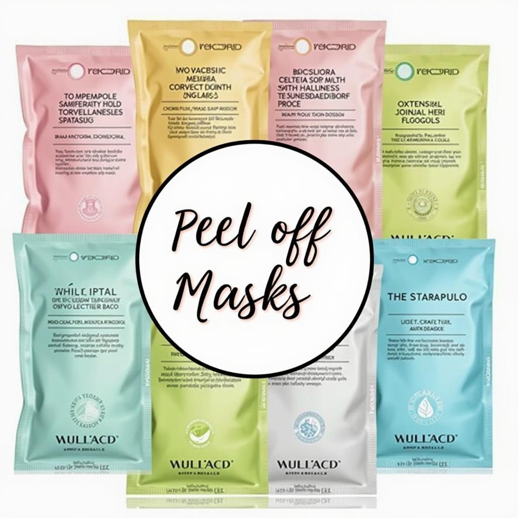 Different types of face peel off masks