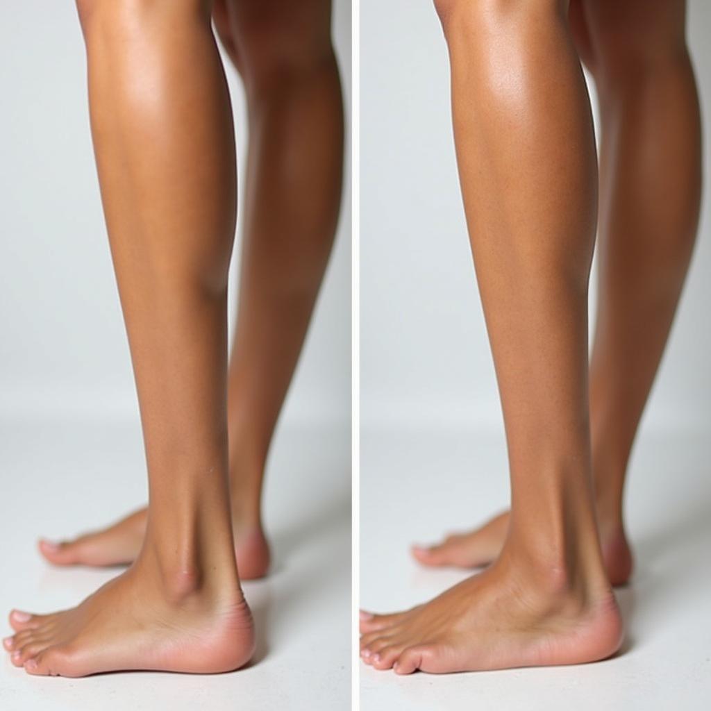 Before and After Using Pink Tanning Lotion