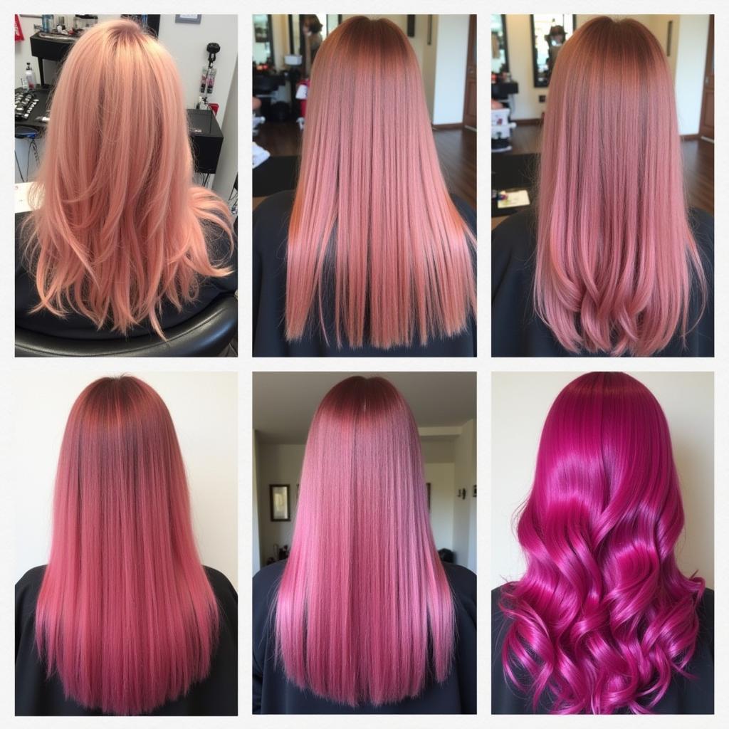 Examples of Pink Undertone Hair