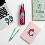 Pisces stickers used to personalize various items like laptops, water bottles, and journals.