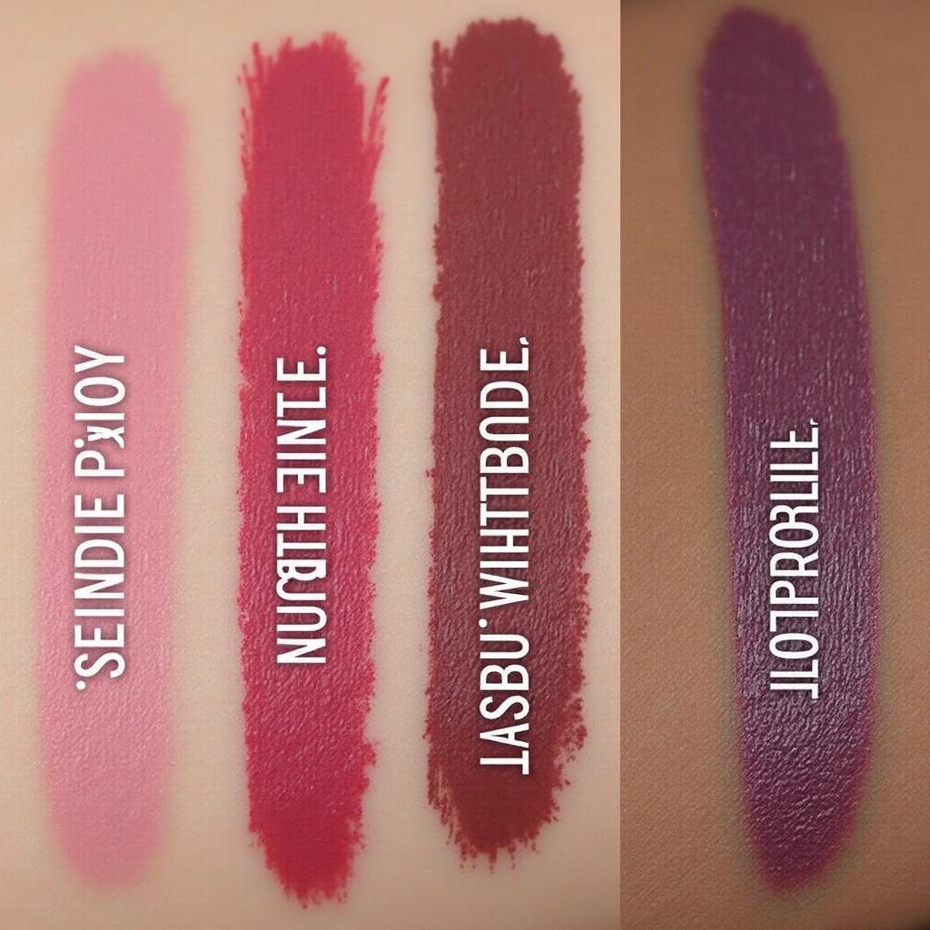 Plum Lipstick Swatches on Different Skin Tones