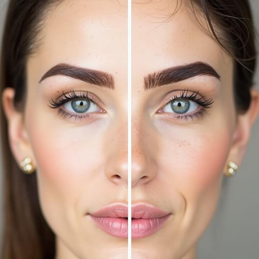 Powder Brows Before and After Transformation