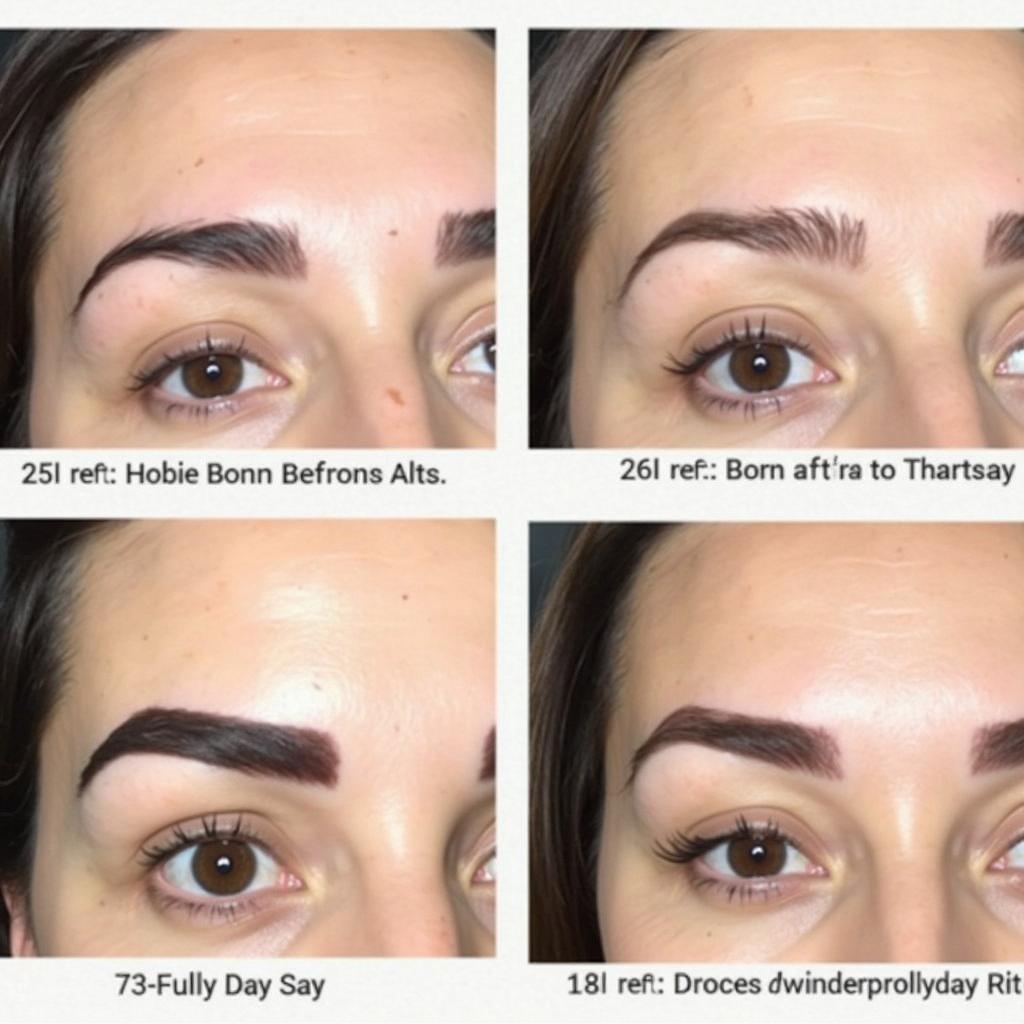 Powder Brows Healing Process - Stages