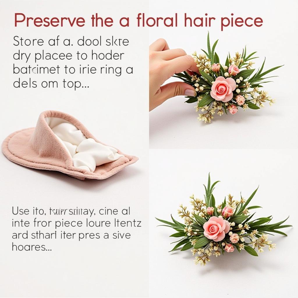 Preserving Floral Hair Pieces