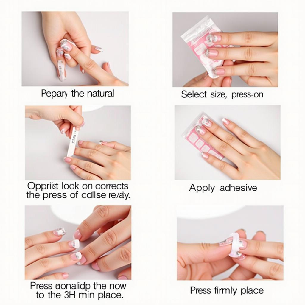 A step-by-step guide on how to apply press-on nails.