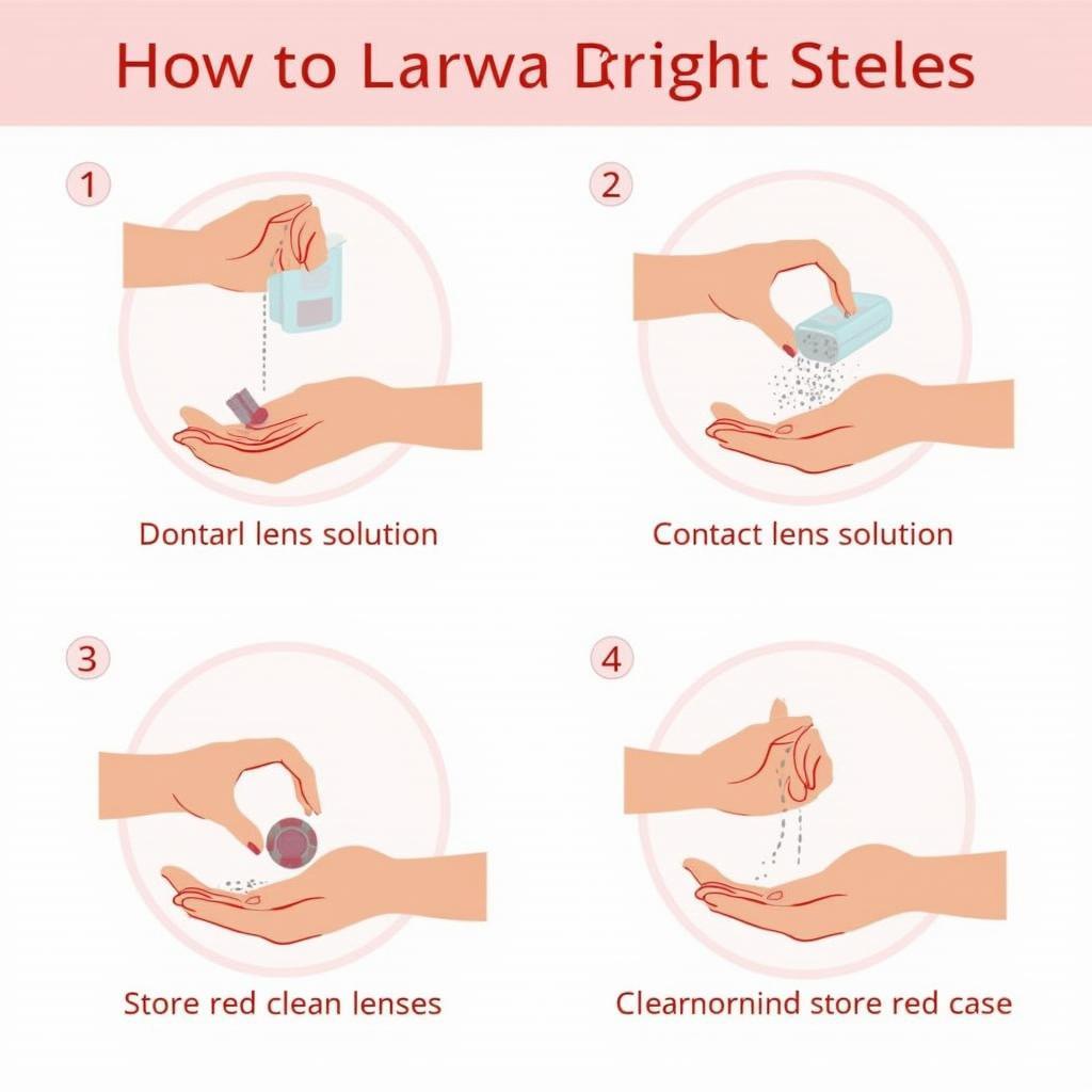 Demonstrating Proper Contact Lens Care