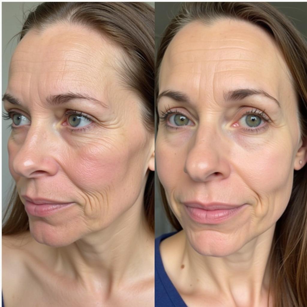 PRP Filler Facial Rejuvenation Before and After Images