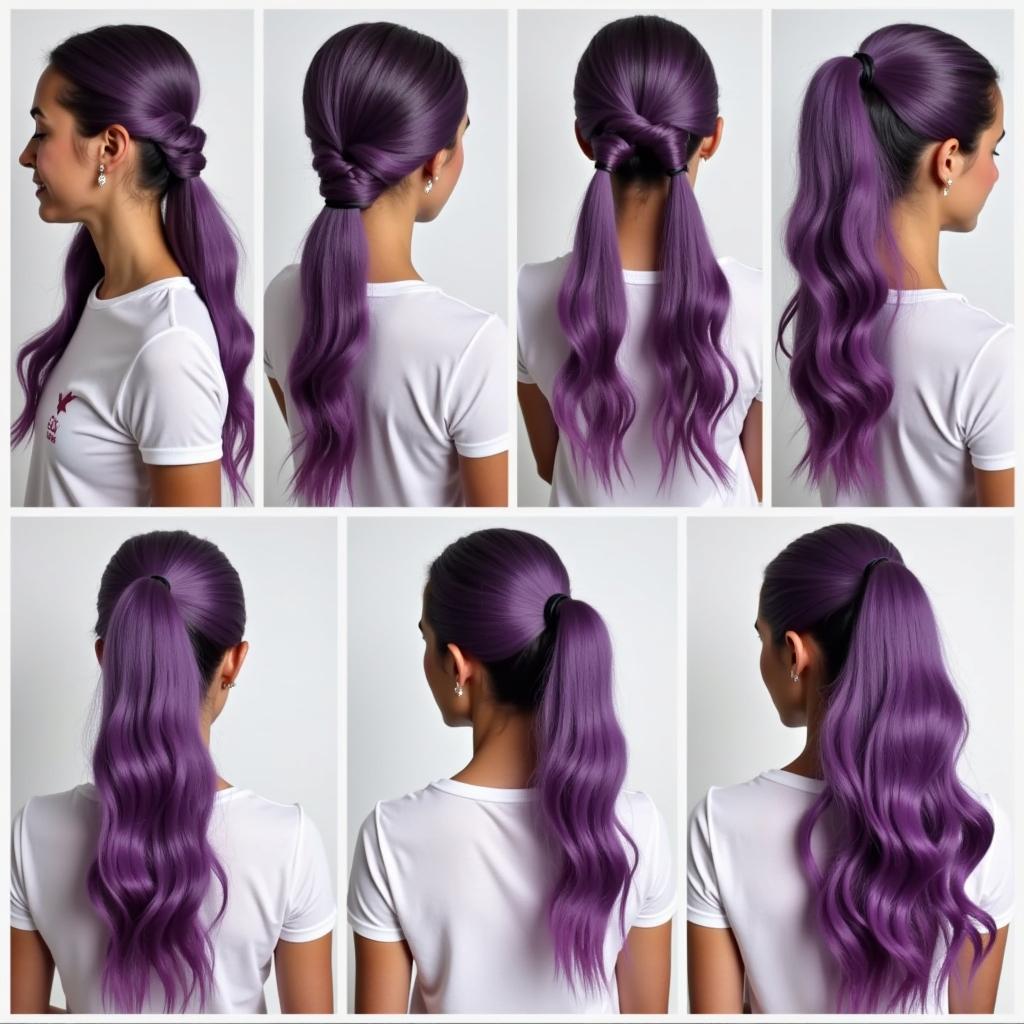 Purple Hair Styling Ideas