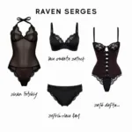 Different Styles of Raven Lingerie