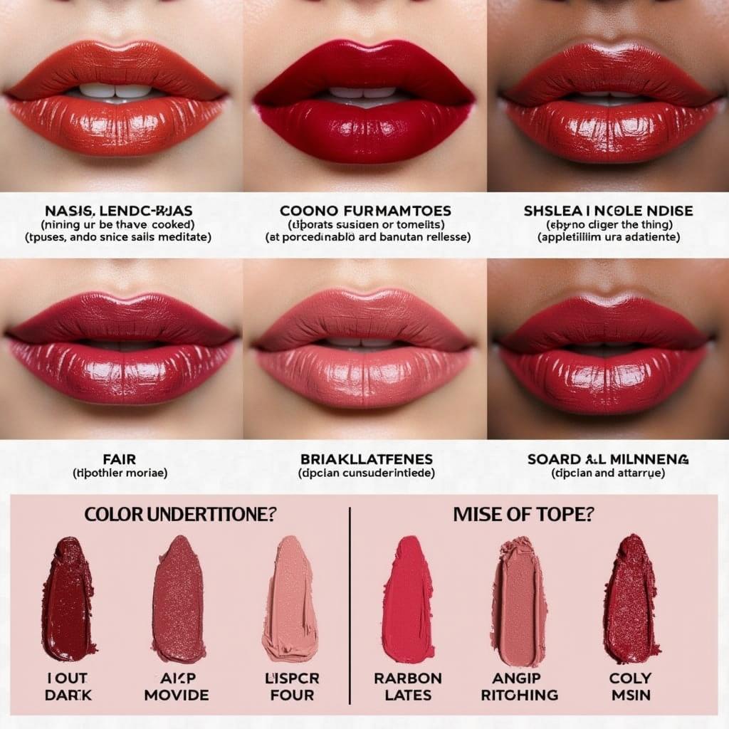 Red Metallic Lipstick Shades for Different Skin Tones