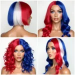 Red, White, and Blue Wig Styles