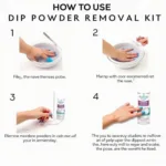 Steps for Removing Dip Powder with a Kit