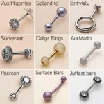 Types of Rib Piercing Jewelry