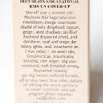 RMS Un Cover-Up Ingredients List