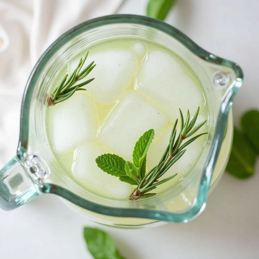 Refreshing Rosemary and Mint Infused Water