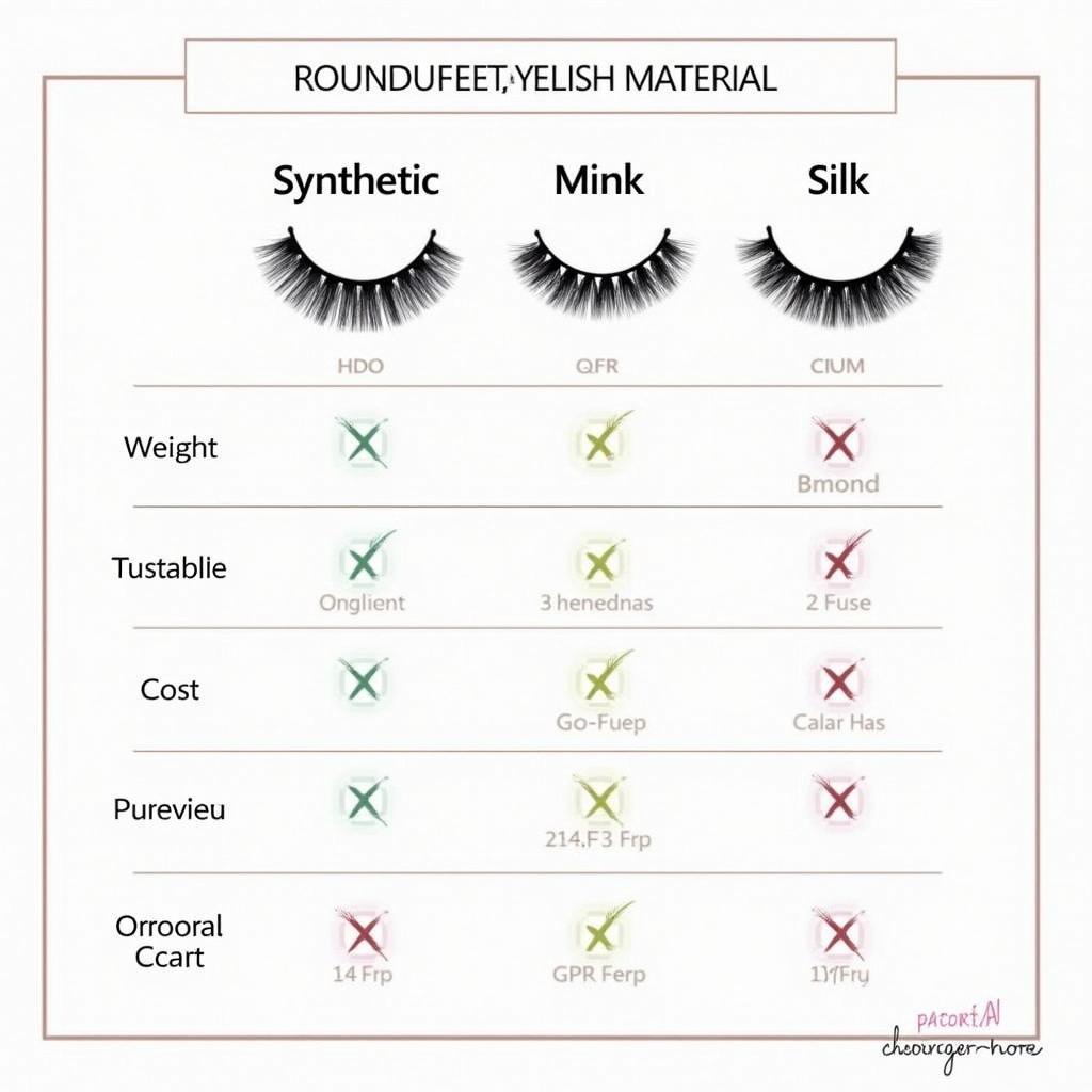 Comparing Different Round Eyelash Materials