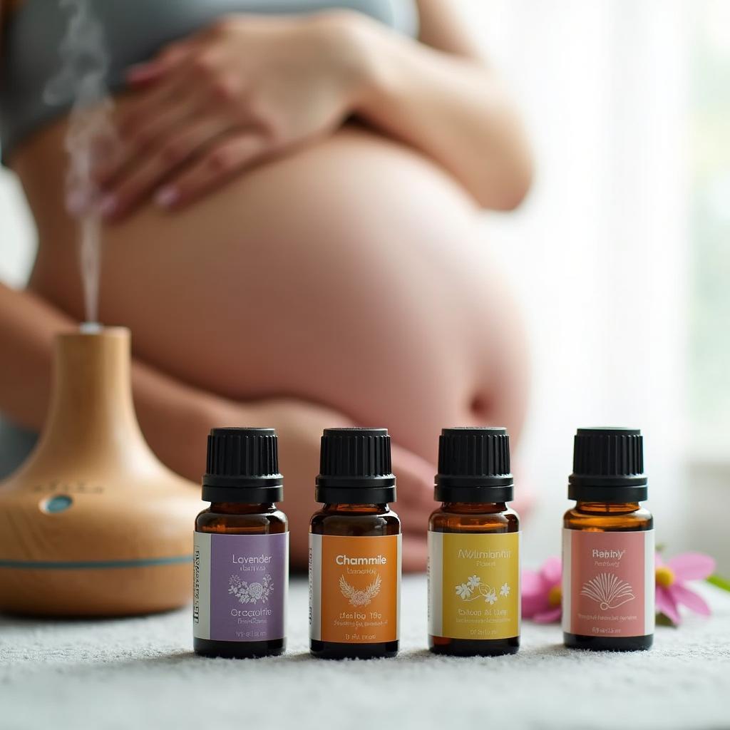 Essential oils safe for pregnancy: lavender, chamomile, mandarin, ylang ylang