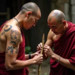 Traditional Sak Yant Tattoo Ritual