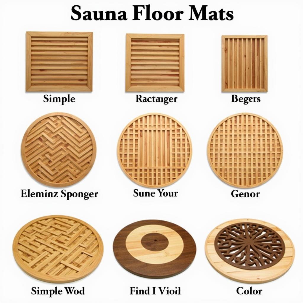 Different Sauna Floor Mat Designs: Minimalist to Intricate