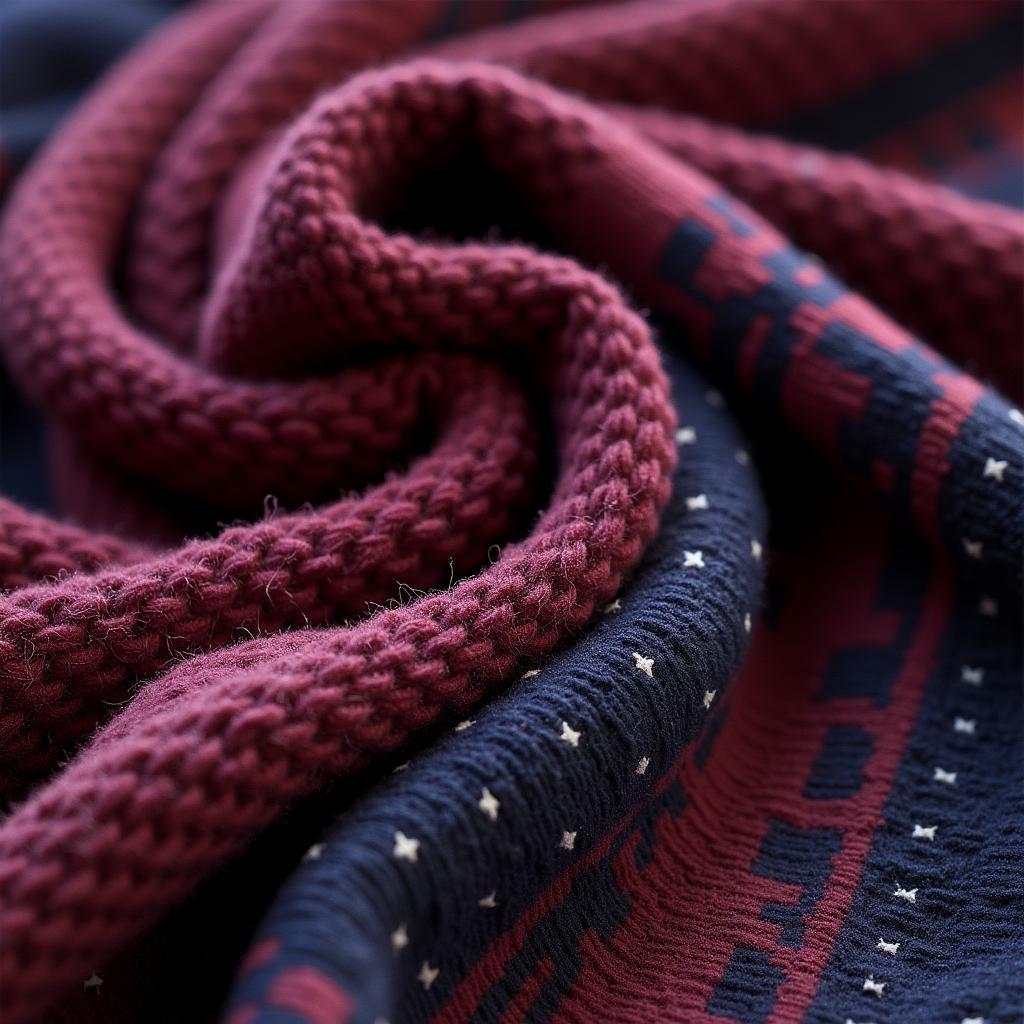 A Scorpio blanket in dark, rich hues