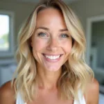 Healthy, shiny blonde hair after green tone removal