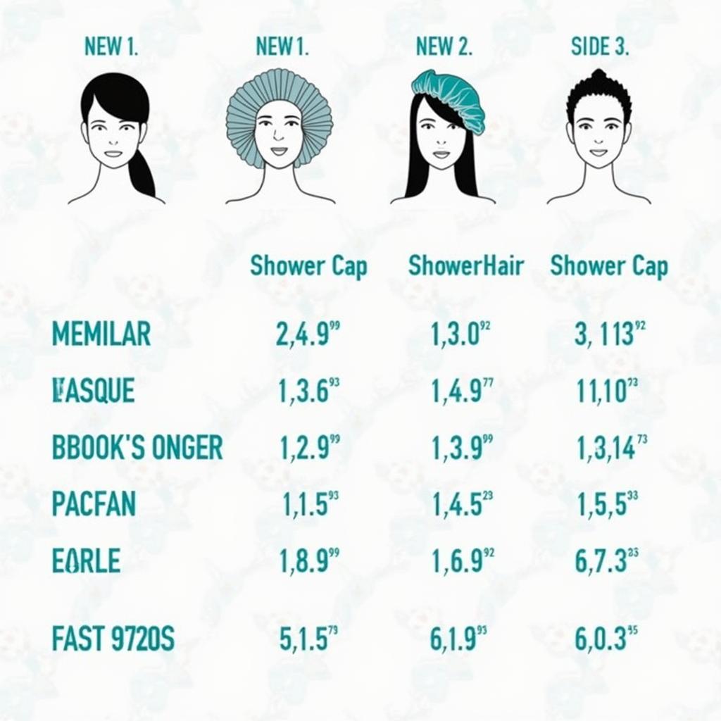 Shower Cap Size Chart for Long Hair